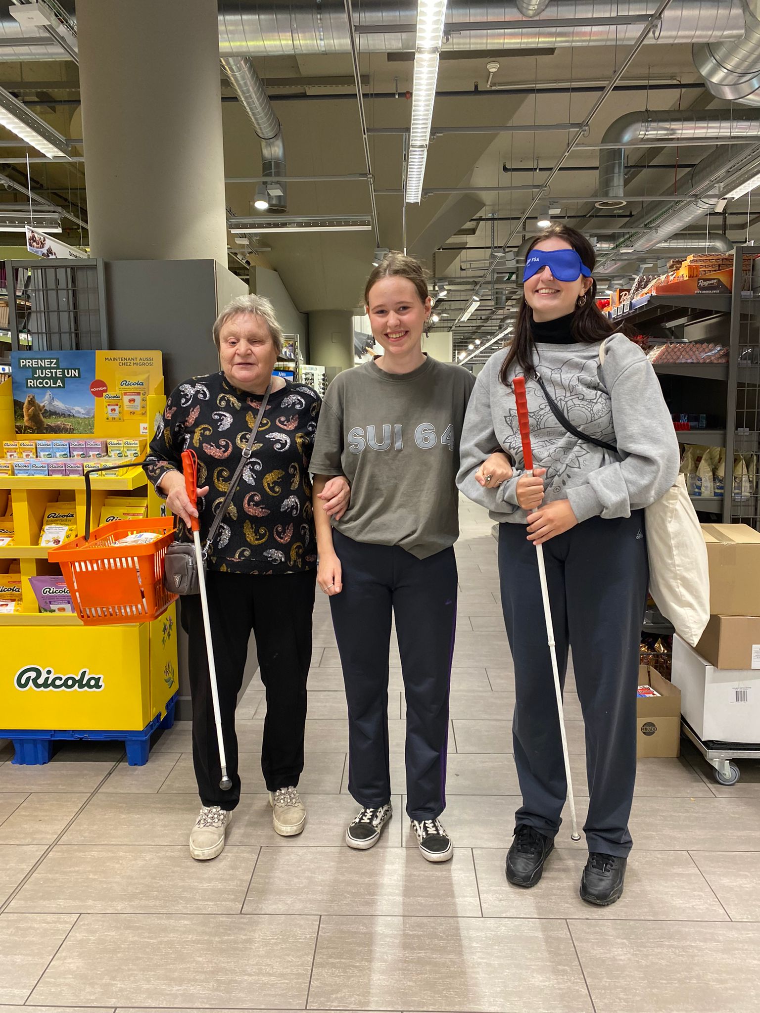 Abbildung 3: Selbstexperiment, einkaufen in der Migros. Foto: Kundendienst Migros Ostermundigen